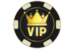 Goldener VIP-Chip mit Krone